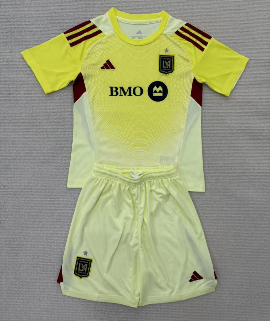 Los Angeles 25/26 Galaxy Goalkeeper Yellow Kids Kit