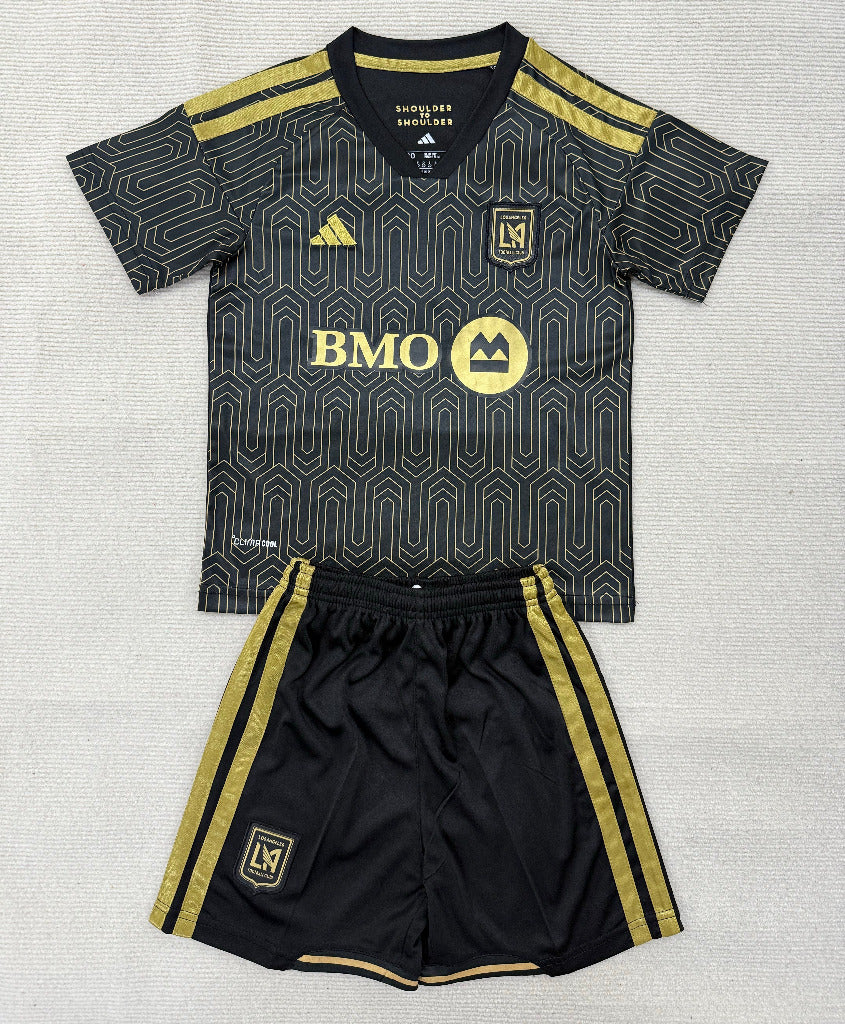 Los Angeles 26/27 Home Black/Yellow Graphic Print Kids Jersey Set