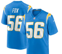 Los Angeles Chargers 25/26 Fox #56 Navy NFL Jersey