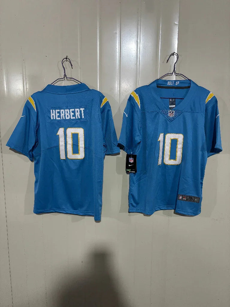 Los Angeles Chargers 25/26 Herbert #10 Blue Game Kids Jersey
