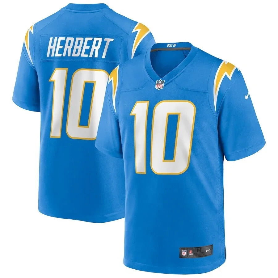 Los Angeles Chargers 25/26 Herbert #10 Blue NFL Jersey