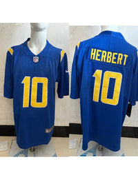 Los Angeles Chargers 25/26 Herbert #10 Royal Blue NFL Jersey