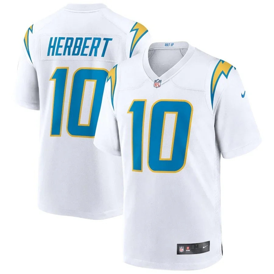Los Angeles Chargers 25/26 Herbert #10 White NFL Jersey