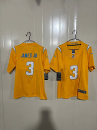 Los Angeles Chargers 25/26 James Jr. #3 Gold Game Kids Jersey