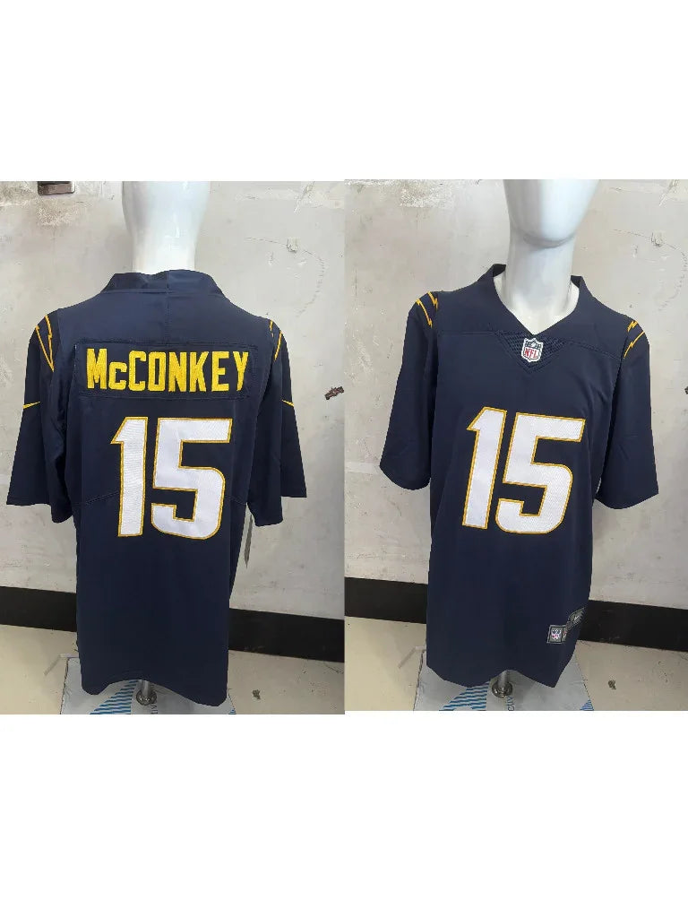 Los Angeles Chargers 25/26 McConkey #15 Navy NFL Jersey