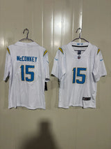 Los Angeles Chargers 25/26 McConkey #15 White Game Kids Jersey