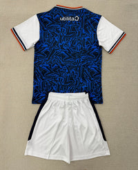 Luton Town 25/26 Blue/White/Red Away Kids Jersey Set