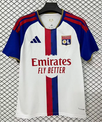 Lyon 26/27 Blue Sleeve/Red/Blue Central Stripe Home Jersey