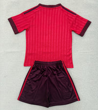 Lyon 26/27 Red/Black Away Kids Jersey Set