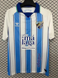 Malaga 26/27 White/Blue Stripes Home Jersey