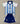 Malaga 26/27 White/Blue Stripes Home Kids Jersey Set