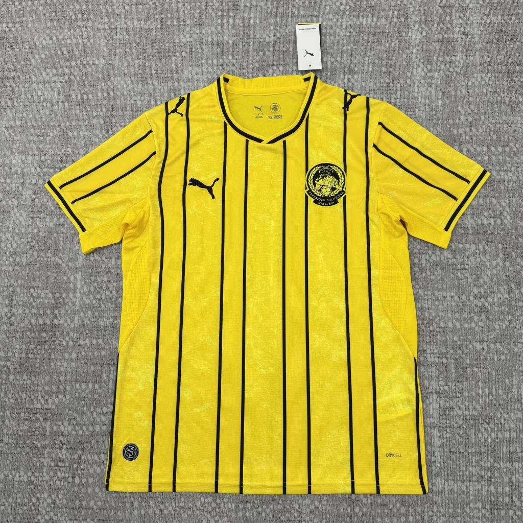 Malaysia 2026 Yellow/Black Stripes Home Jersey
