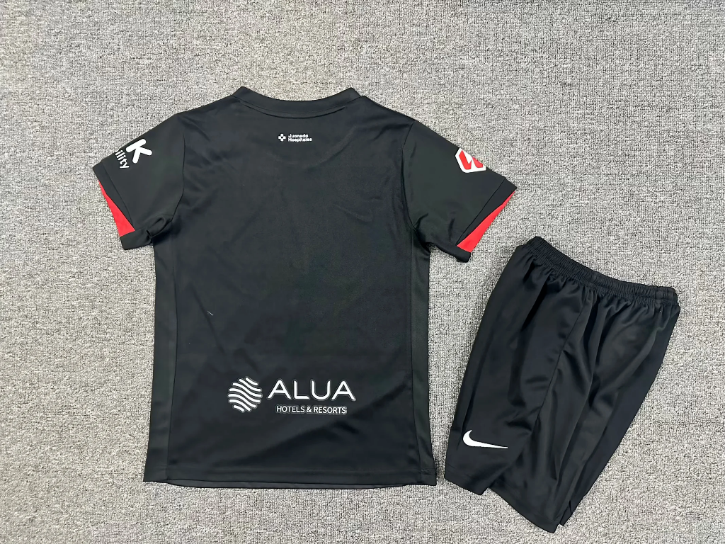 Mallorca 25/26 Black 3rd Away Kids Jersey Set