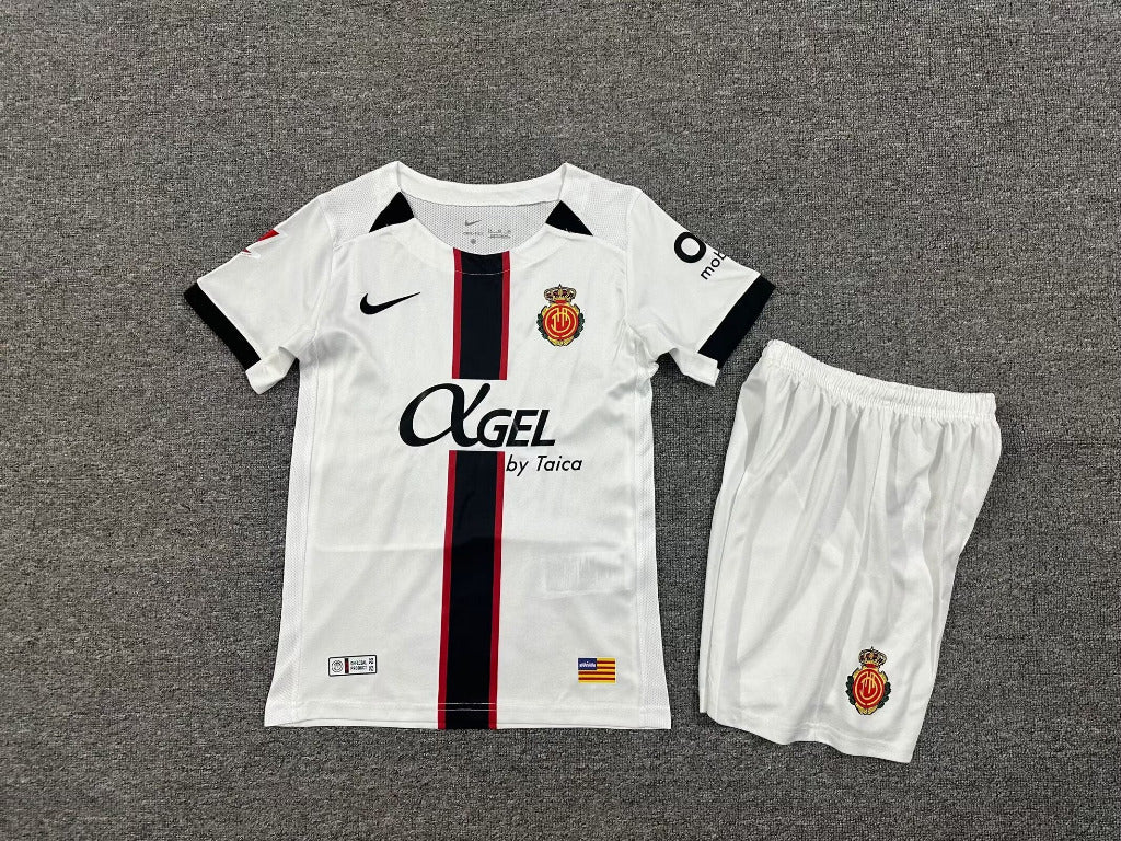 Mallorca 25/26 White Away Kids Jersey Set