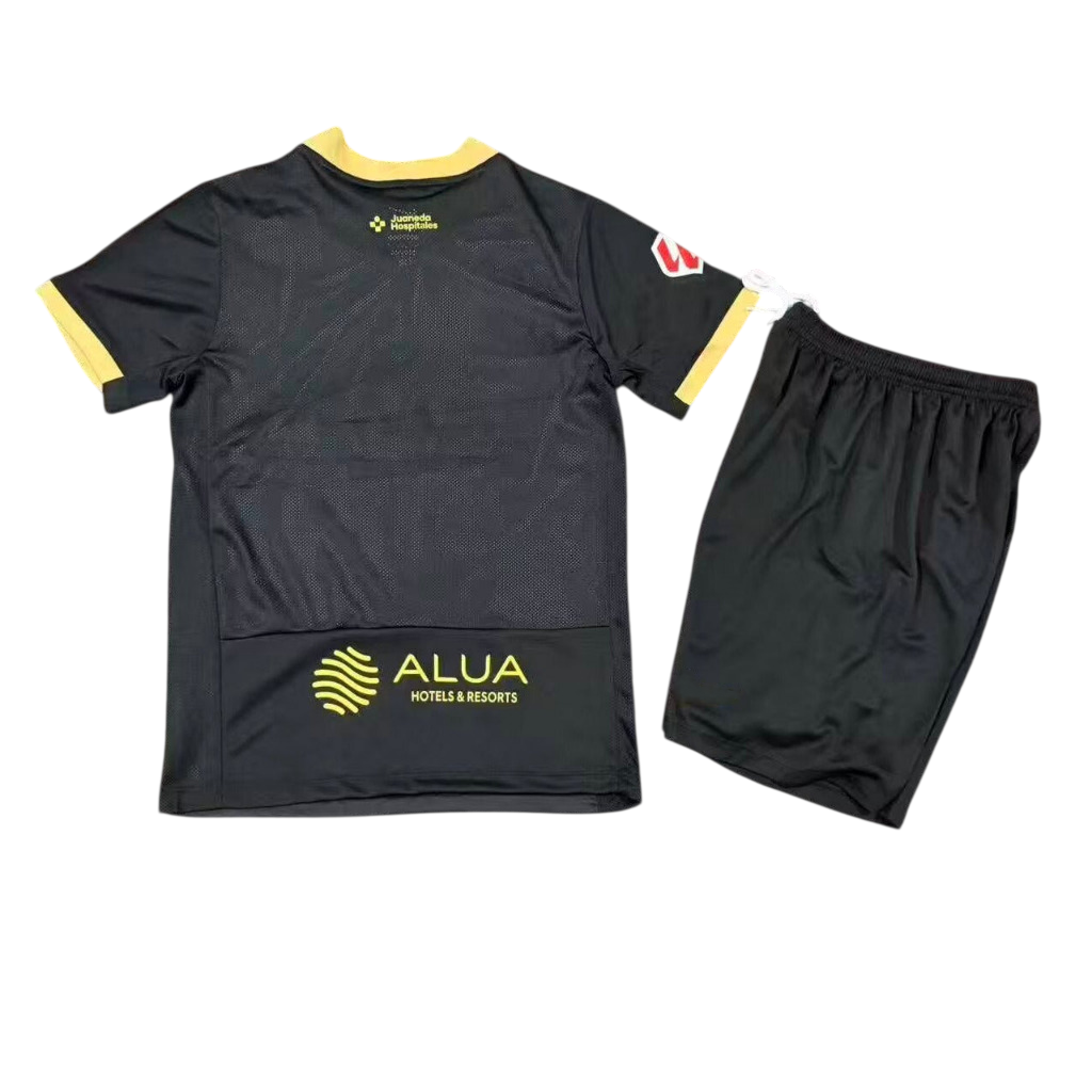 Mallorca 26/27 Black/Yellow Away Kids Jersey Set