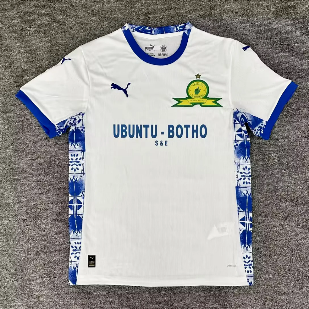Mamelodi Sundowns 25/26 White/Blue Away Jersey