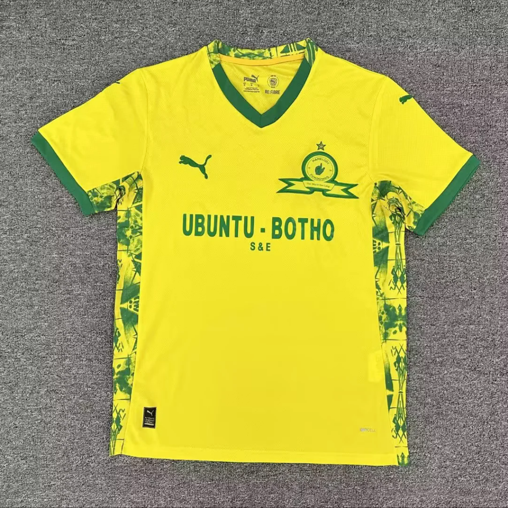 Mamelodi Sundowns 25/26 Yellow/Green Home Jersey