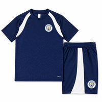 Man City 26/27 Navy Blue/White Training Kids Jersey Set