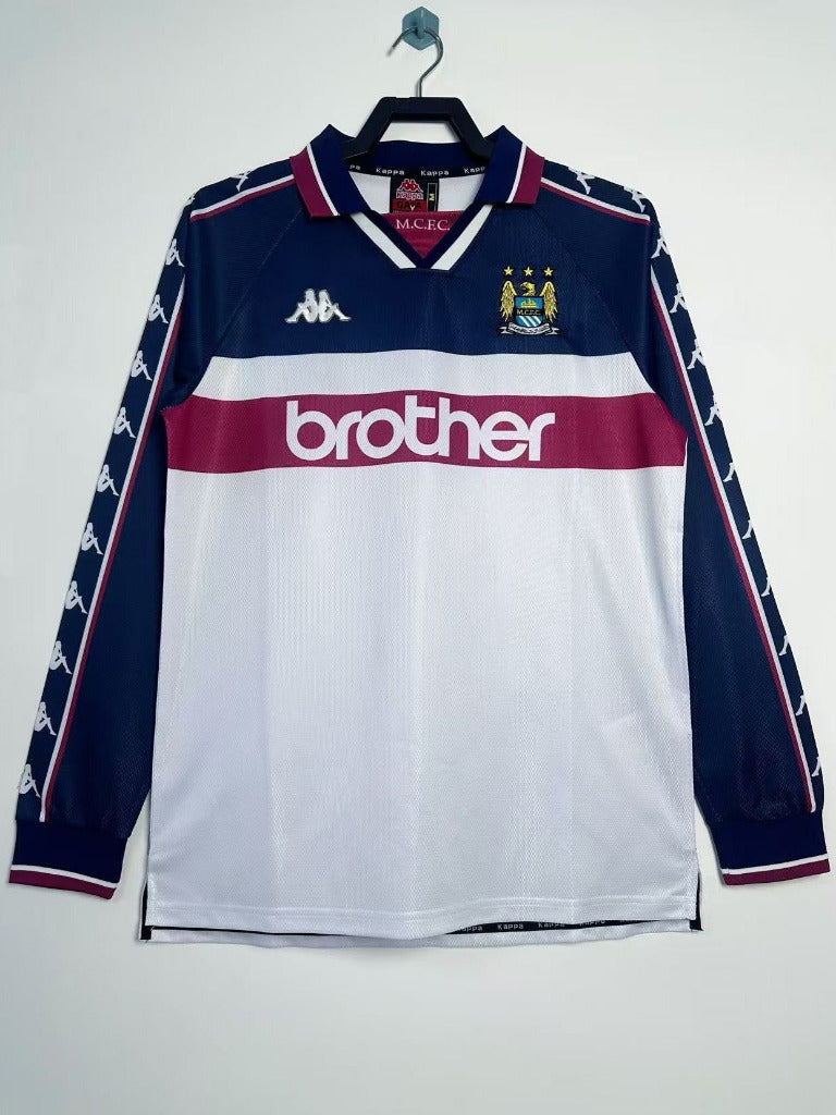 Manchester City 1997-98 Vintage Retro Away Long Sleeve Jersey - Concept Kits