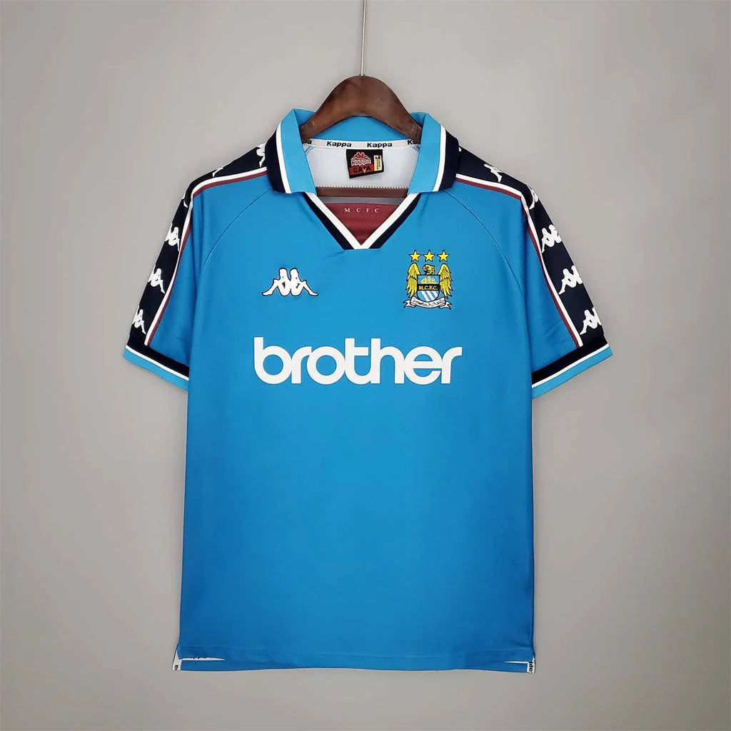 Manchester City 1997/99 Vintage Retro Home Jersey - Concept Kits