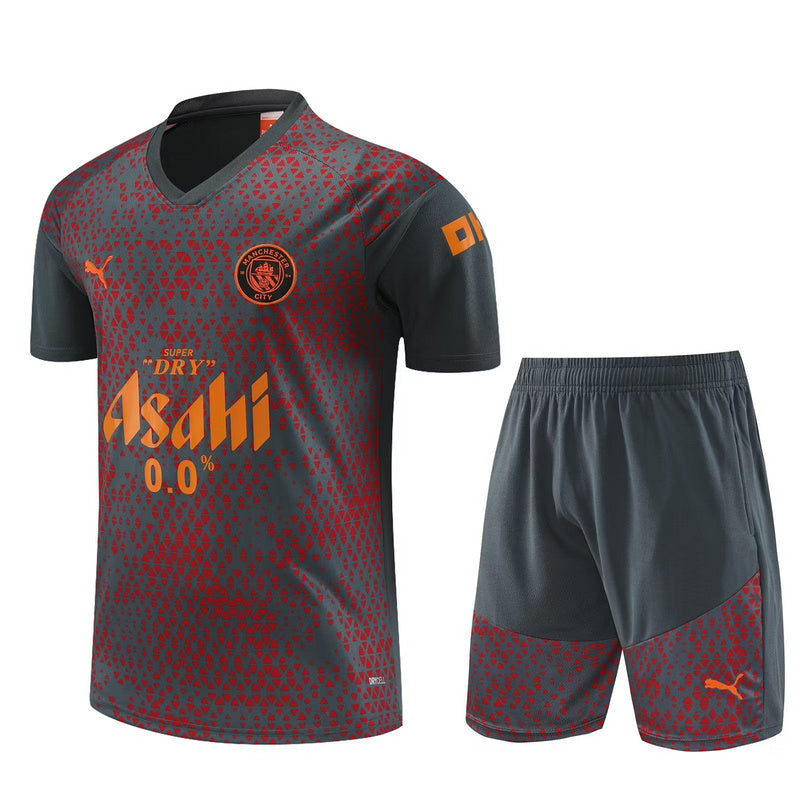 Manchester City 23/24 Grey Short Sleeve Training Kit - Concept Kits