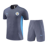 Manchester City 24/25 Adults/Kids Grey Short Sleeve Training Suit - Concept Kits