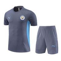 Manchester City 24/25 Adults/Kids Grey Short Sleeve Training Suit - Concept Kits