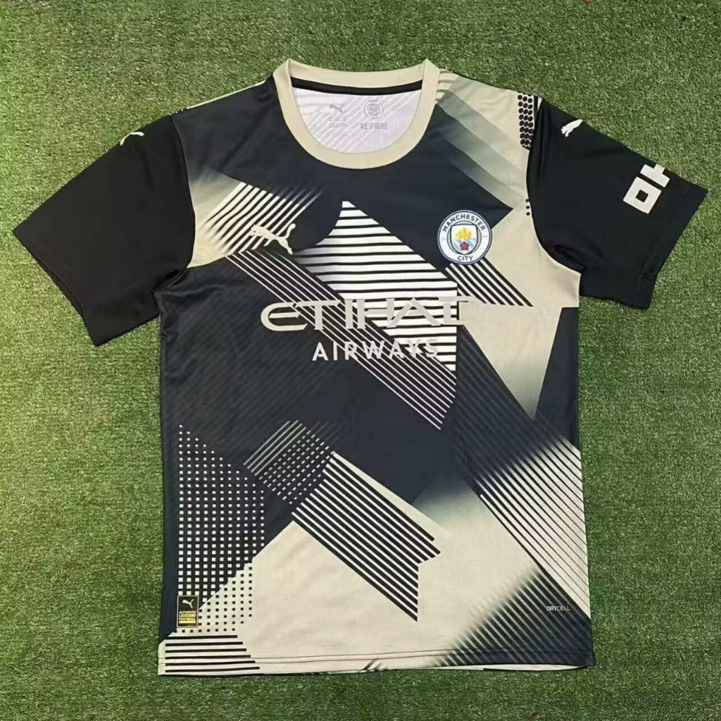 Manchester City 24/25 Black Yellow Away Jersey - Concept Kits