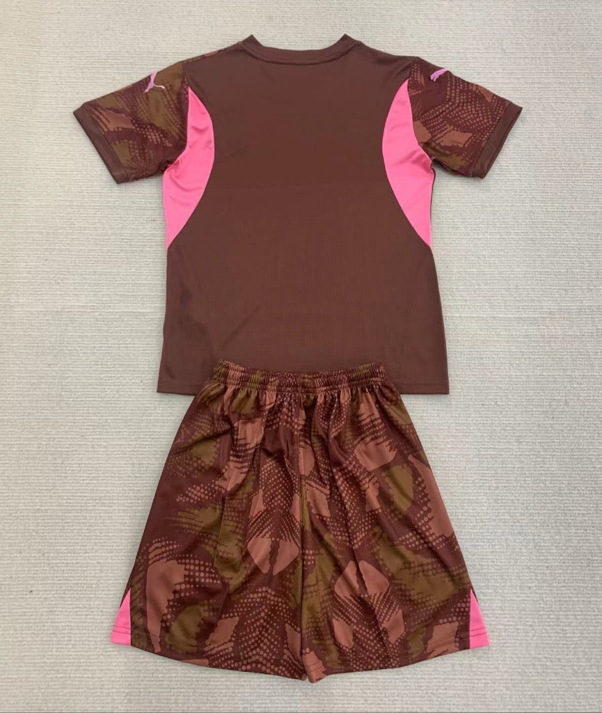 Manchester City 24/25 Brown Goalkeeper Kids Kit - Concept Kits