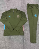 Manchester City 24/25 Green Adults/Kids Long Sleeve-Tracksuit Set - Concept Kits