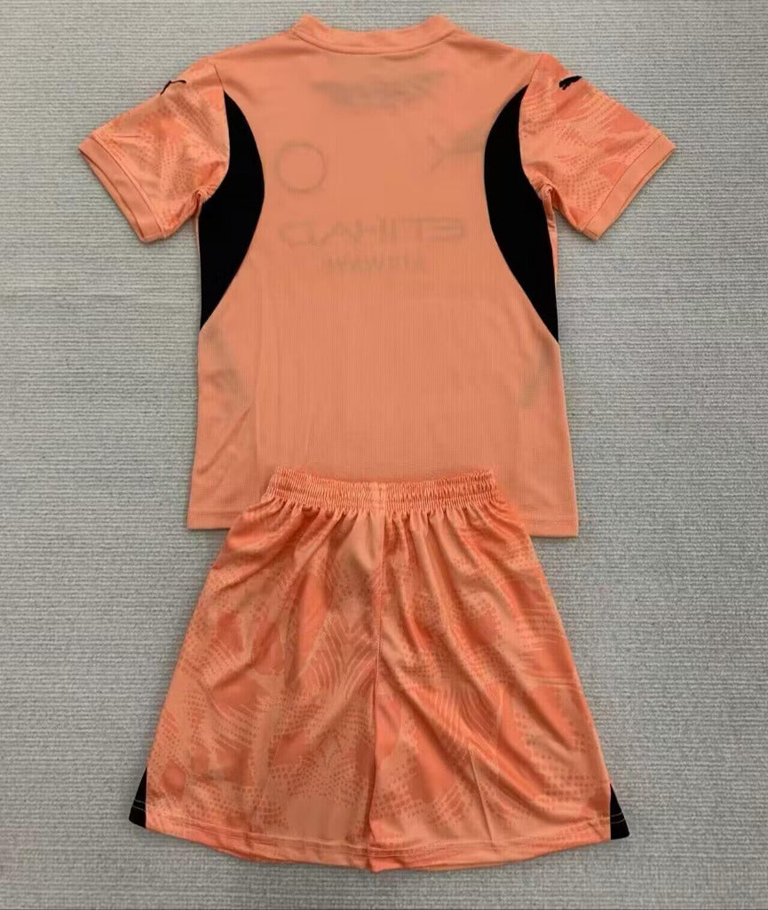 Manchester City 24/25 Orange Goalkeeper Kids Kit - Concept Kits
