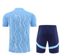 Manchester City 24/25 Pre-Match Training Shirt & Home Shorts - Concept Kits