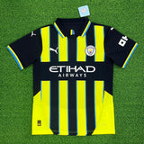 Manchester City 24/25 Yellow/Black Away Player Edition Jersey - Concept Kits