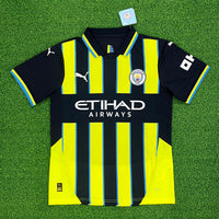 Manchester City 24/25 Yellow/Black Away Player Edition Jersey - Concept Kits