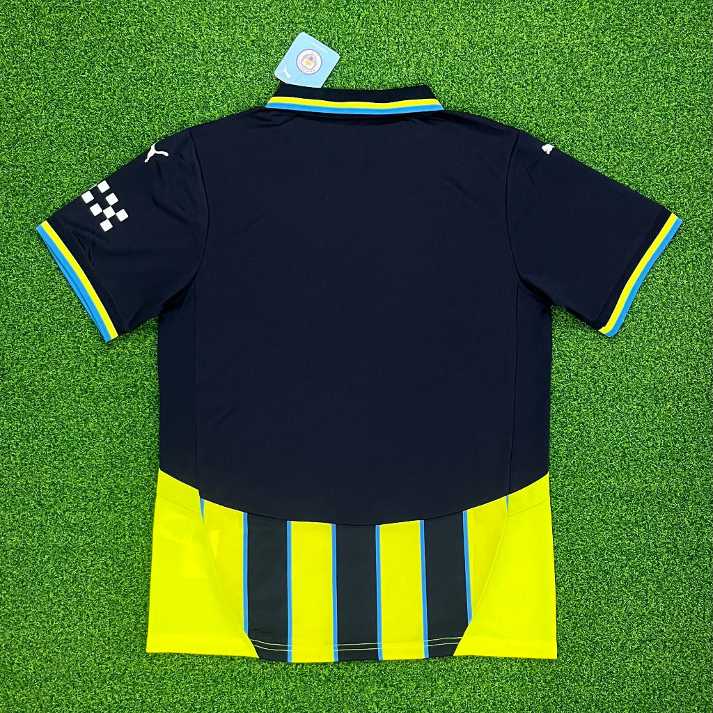 Manchester City 24/25 Yellow/Black Away Player Edition Jersey - Concept Kits