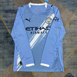 Manchester City 25/26 Authentic Home Long Sleeve Jersey