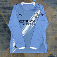 Manchester City 25/26 Authentic Home Long Sleeve Jersey