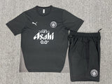 Manchester City 25/26 Black/Gray Kids Jersey Set