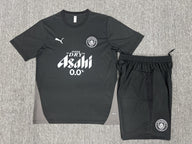 Manchester City 25/26 Black/Gray Kids Jersey Set
