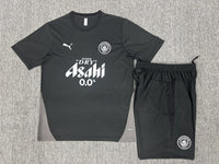 Manchester City 25/26 Black/Gray Kids Jersey Set
