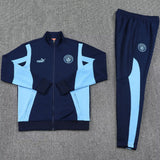 Manchester City 25/26 Blue Full-Zip Adult Tracksuit Set - Concept Kits