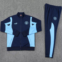 Manchester City 25/26 Blue Full-Zip Adult Tracksuit Set - Concept Kits