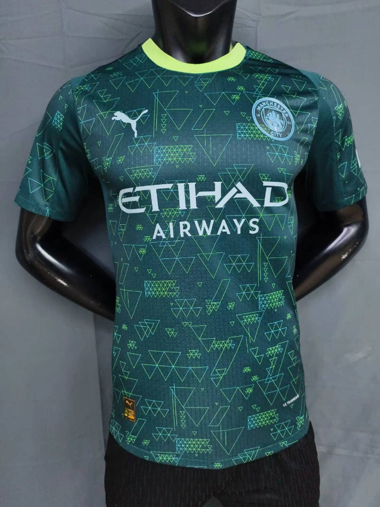 Manchester City 25/26 Dark Green 4th Player Version Jersey