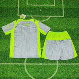 Manchester City 25/26 Gray/Green 3rd Kids Jersey Set