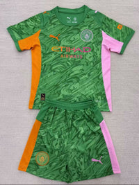 Manchester City 25/26 Green Goalkeeper Kids Kit - Concept Kits
