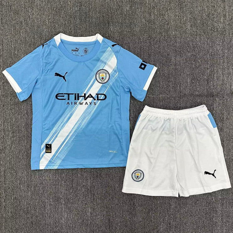 Manchester City 25/26 Home Blue Kids Kit - Concept Kits