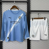 Manchester City 25/26 Home Long Sleeve Kids Kit - Concept Kits