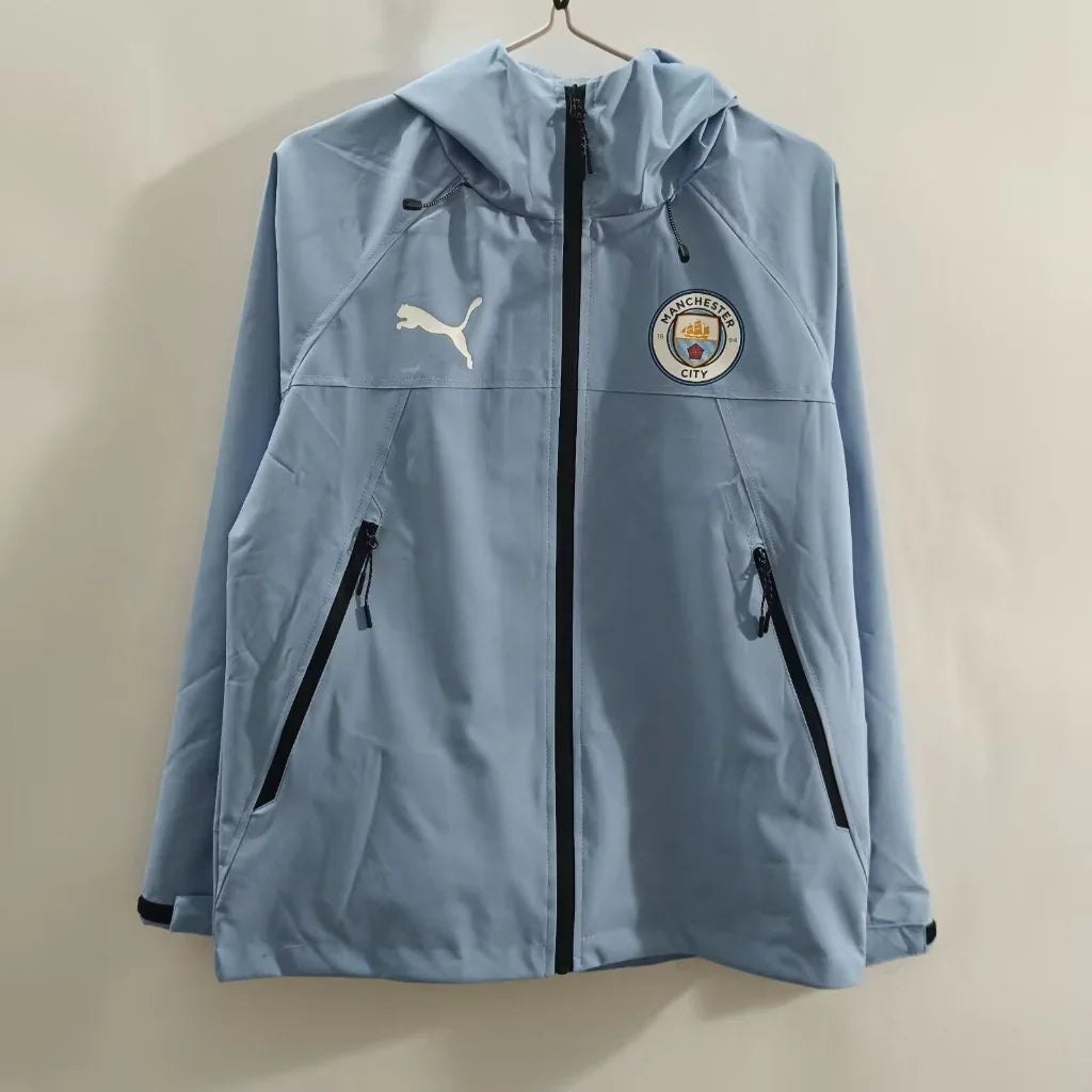 Manchester City 25/26 Light Blue Windbreaker Jacket - Concept Kits