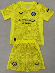Manchester City 25/26 Yellow Goalkeeper Kids Kit - Concept Kits