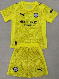 Manchester City 25/26 Yellow Goalkeeper Kids Kit - Concept Kits